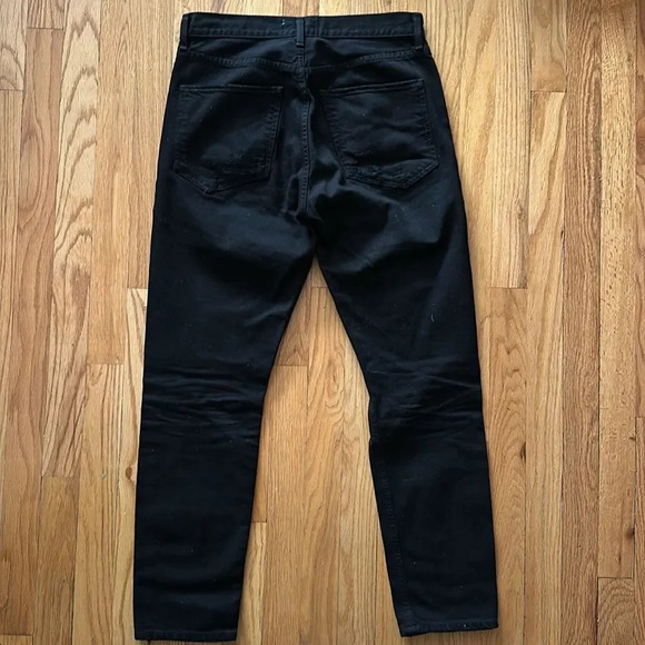 Agolde sz 27 jeans black intentional distressed knees great pre owned condition - Picture 6 of 8